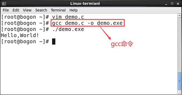 gcc命令编译C语言程序