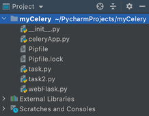 myCelery 的项目结构