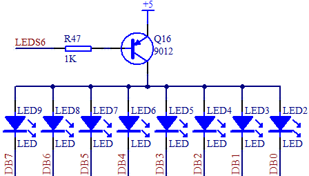 图 3-5 LED 电路