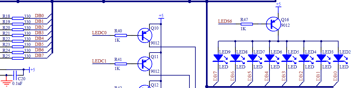 ͼ 3-11   LED ��·ͼ��һ��