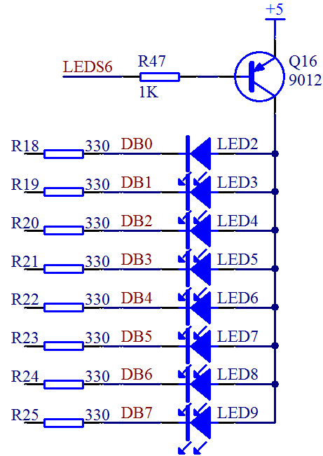 ͼ 3-12  LED ��·ͼ������