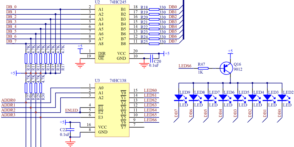 ͼ 3-17  LED С�������·ͼ