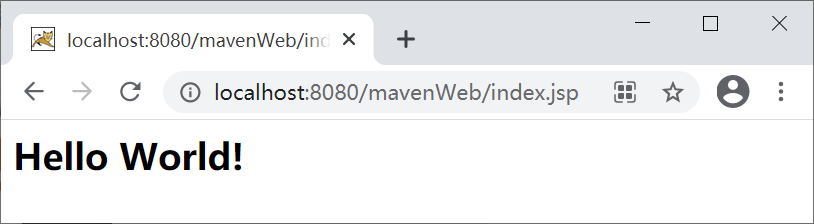 Maven Web 项目访问结果